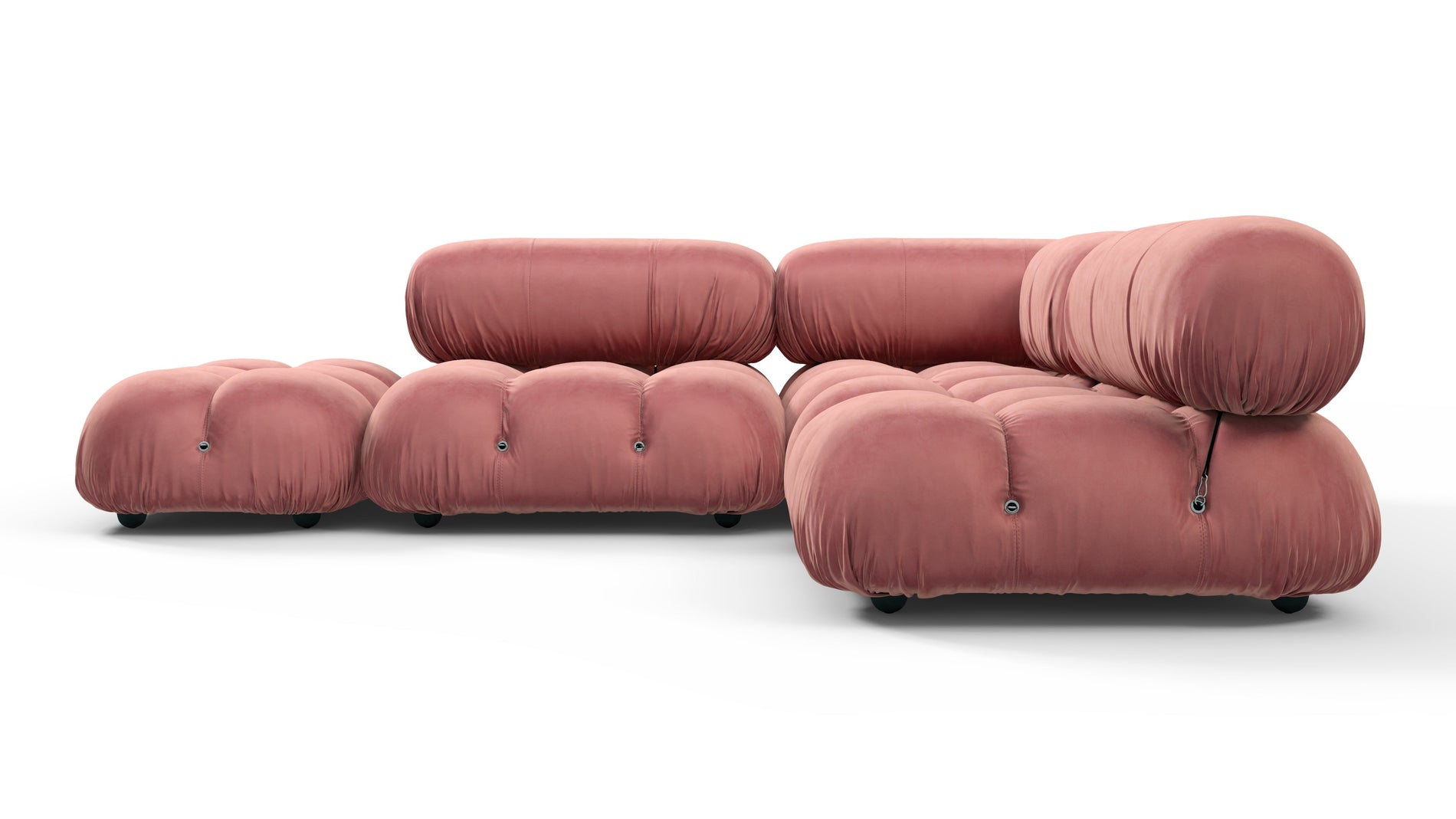 Bellini SectionalRouge Pink Samt