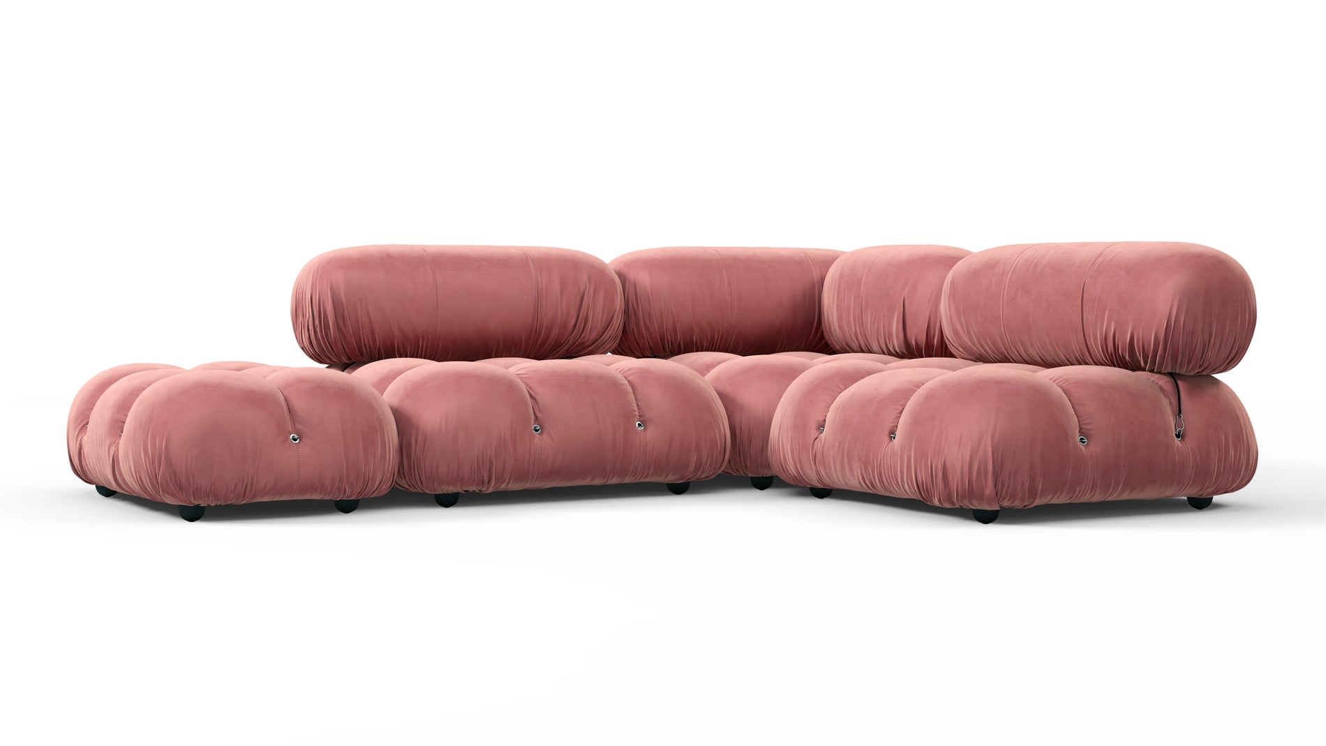 Bellini SectionalRouge Pink Samt