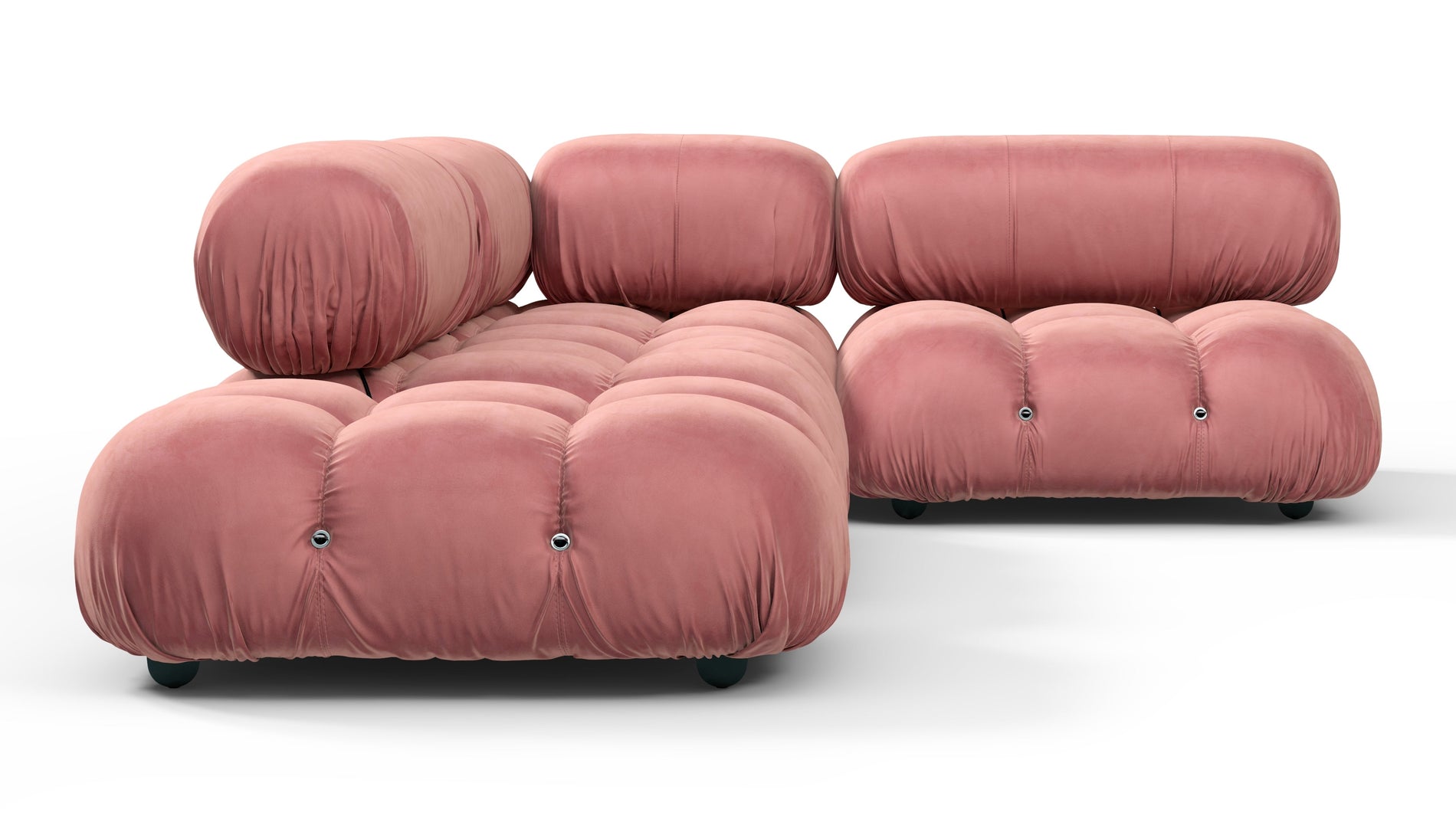 Bellini SectionalRouge Pink Samt
