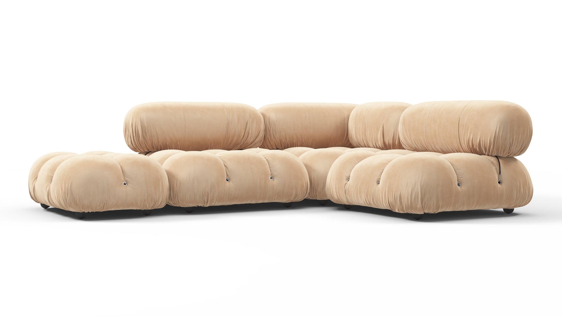 Bellini SectionalEcru Velvet