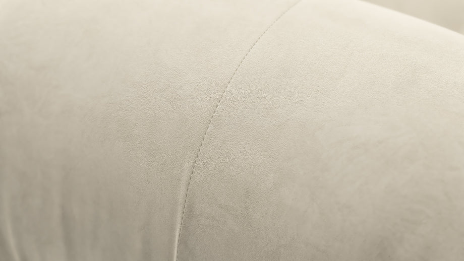 Bellini SectionalEggshell Vegan Suede