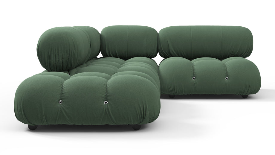 Bellini SectionalEvergreen Brushed Weave