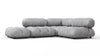 Bellini Sectional - Light Gray Velvet - Image 2
