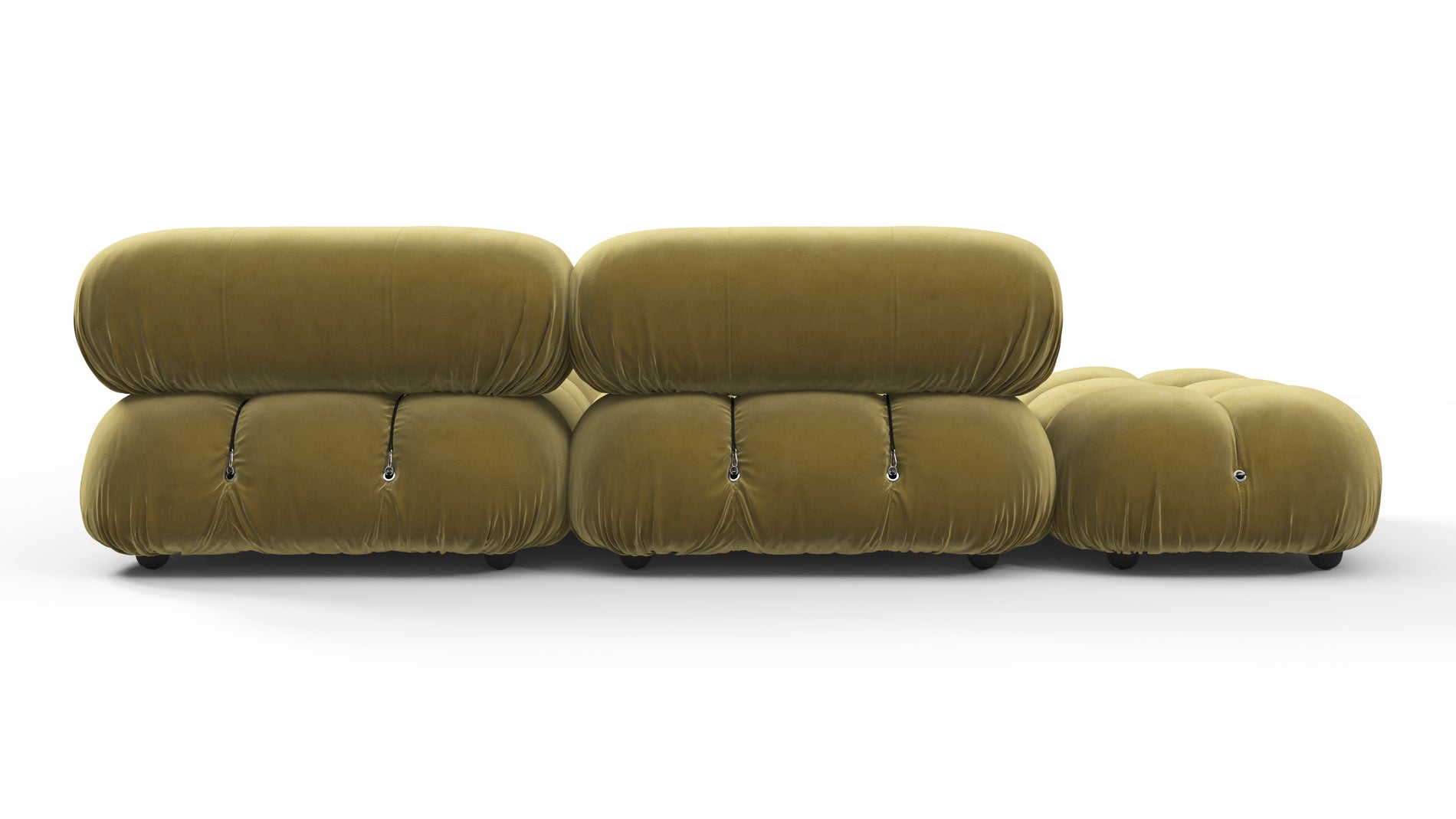 Bellini SectionalOliven Gold Samt