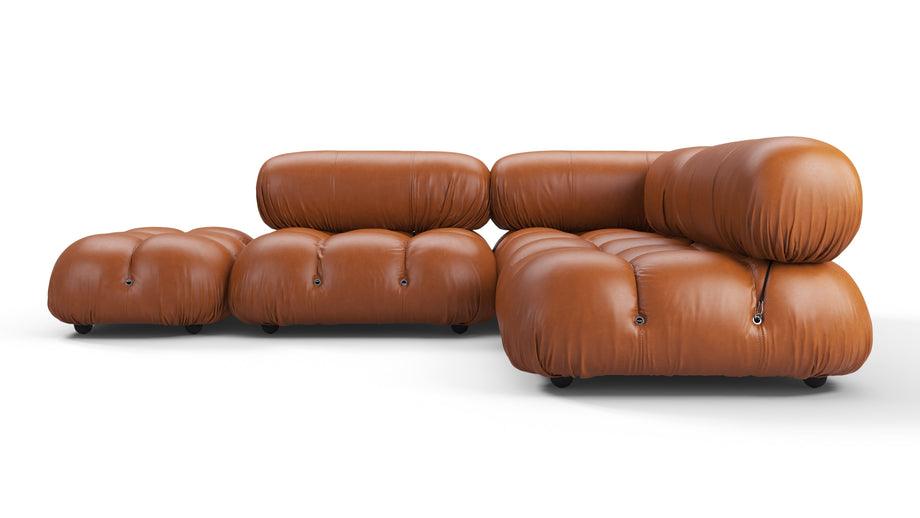 Bellini SectionalTan Premium Leather