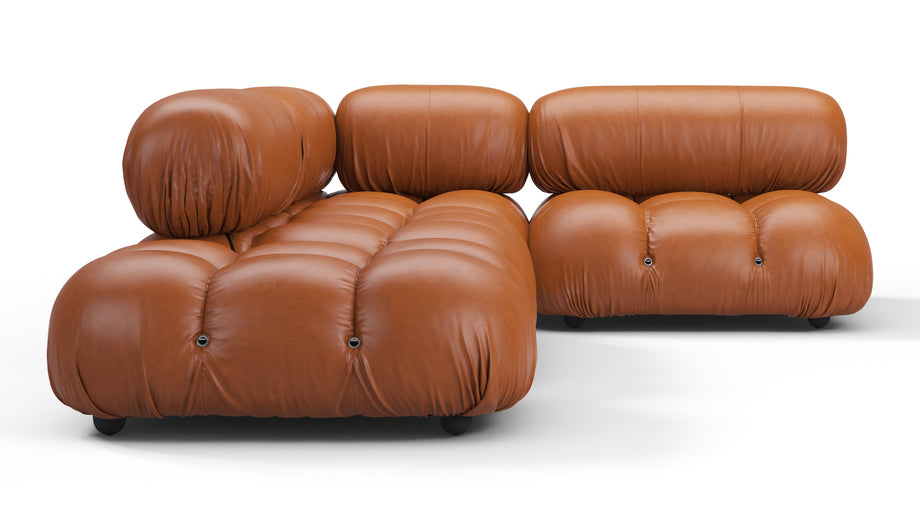 Bellini SectionalTan Premium Leather