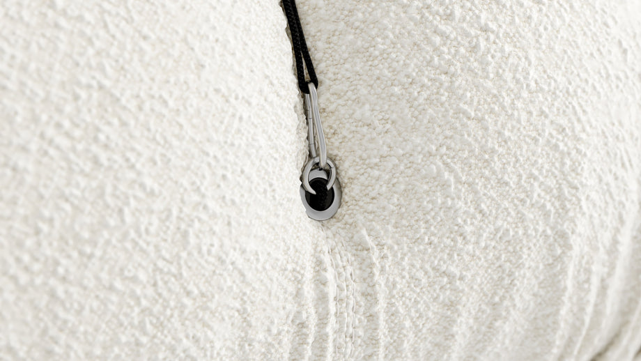 Bellini SectionalWhite Boucle
