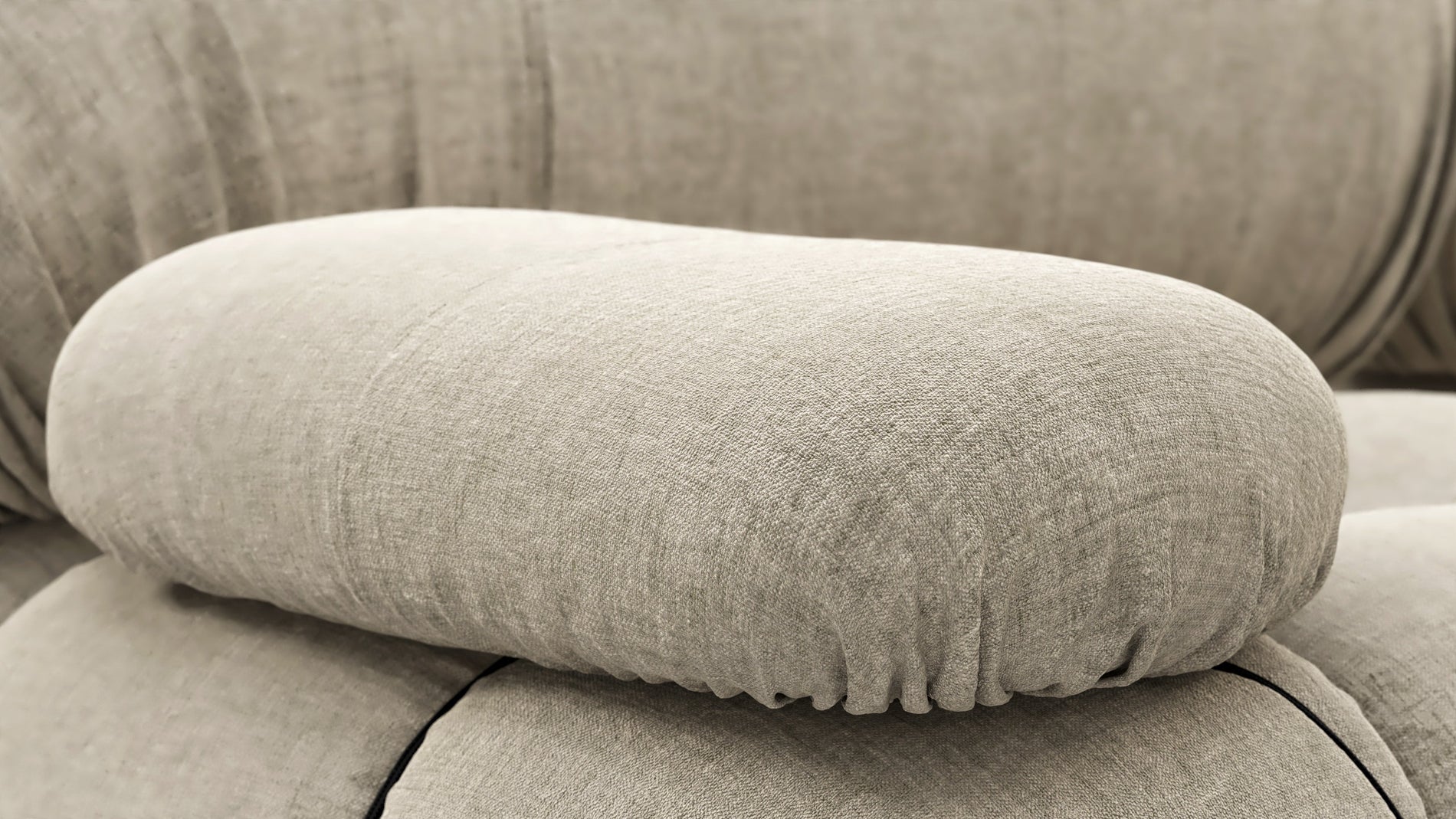 Bellini SofaBeige Grey Chenille