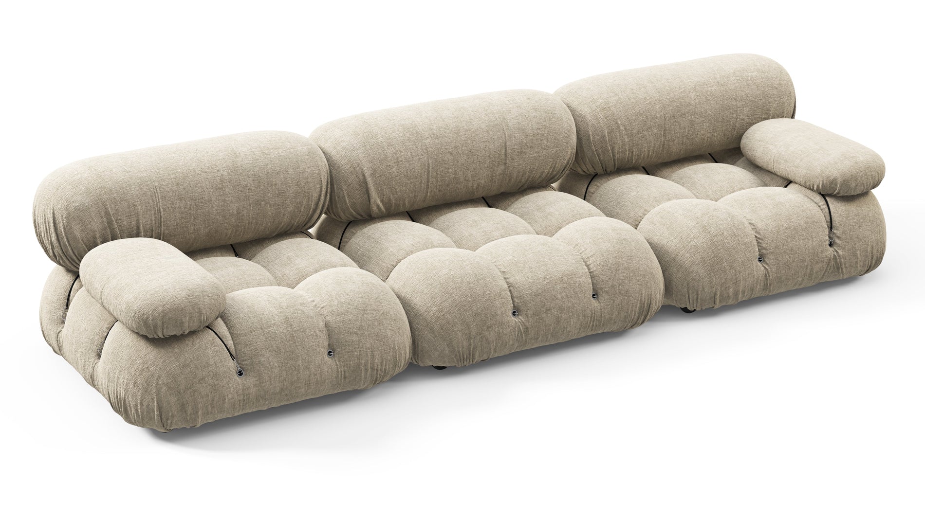 Bellini SofaBeige Grey Chenille