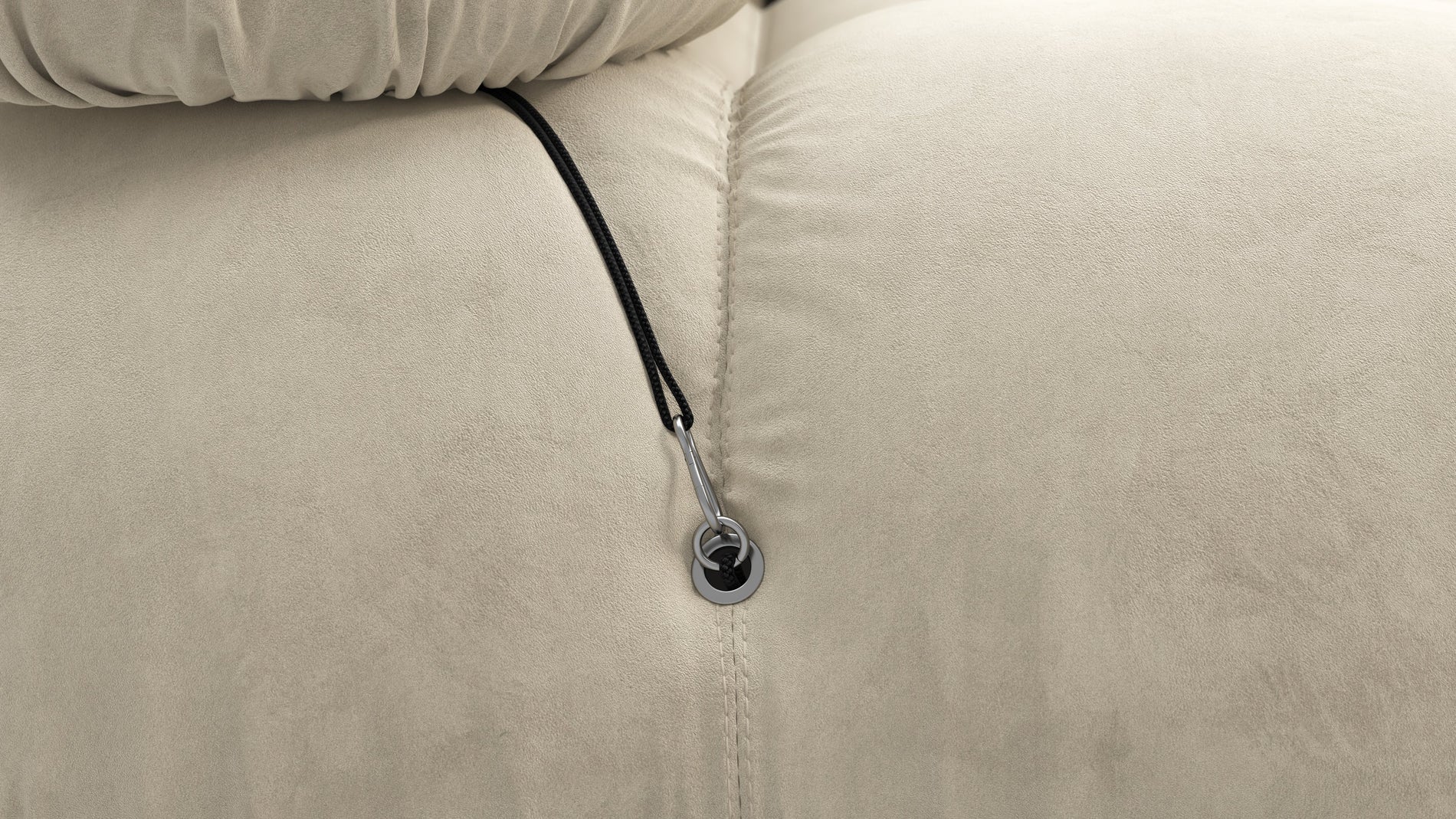 Bellini SofaEierschalen veganes Wildleder