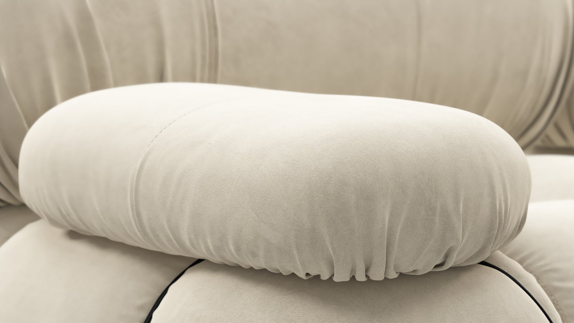Bellini SofaEierschalen veganes Wildleder