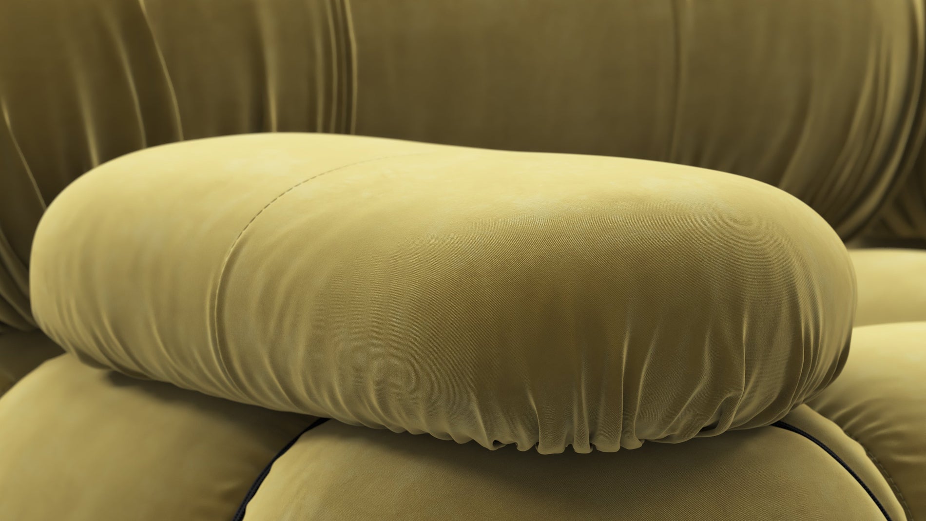 Bellini SofaOliven Gold Samt