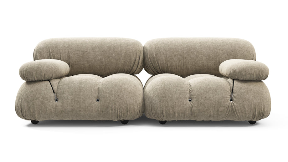 Bellini SoffaBeige Gray Chenille