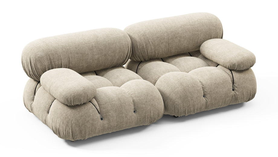Bellini SoffaBeige Gray Chenille
