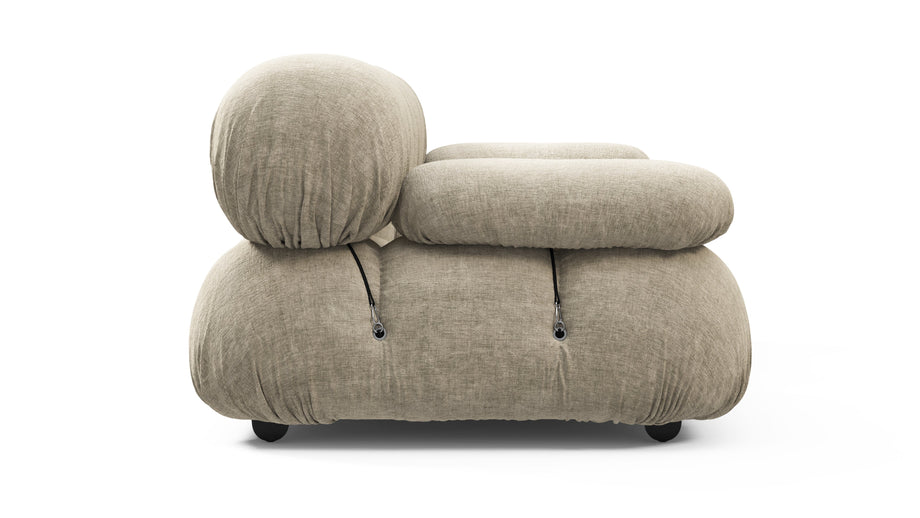Bellini SoffaBeige Gray Chenille