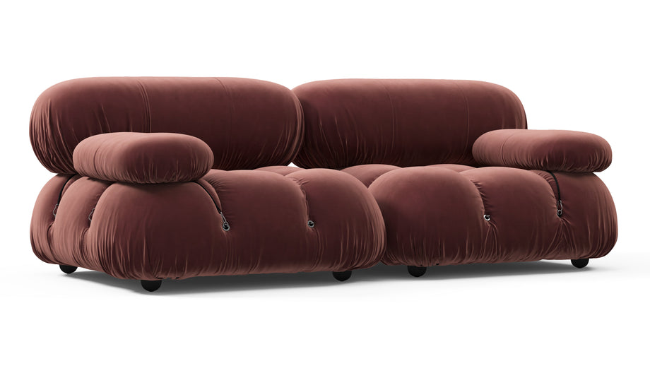 Bellini SoffaMaroon Velvet