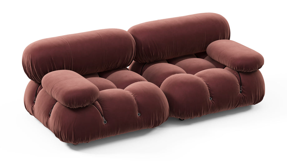 Bellini SoffaMaroon Velvet