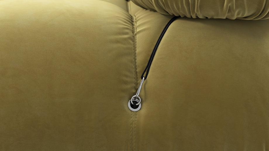 Bellini SoffaOlive Gold Velvet