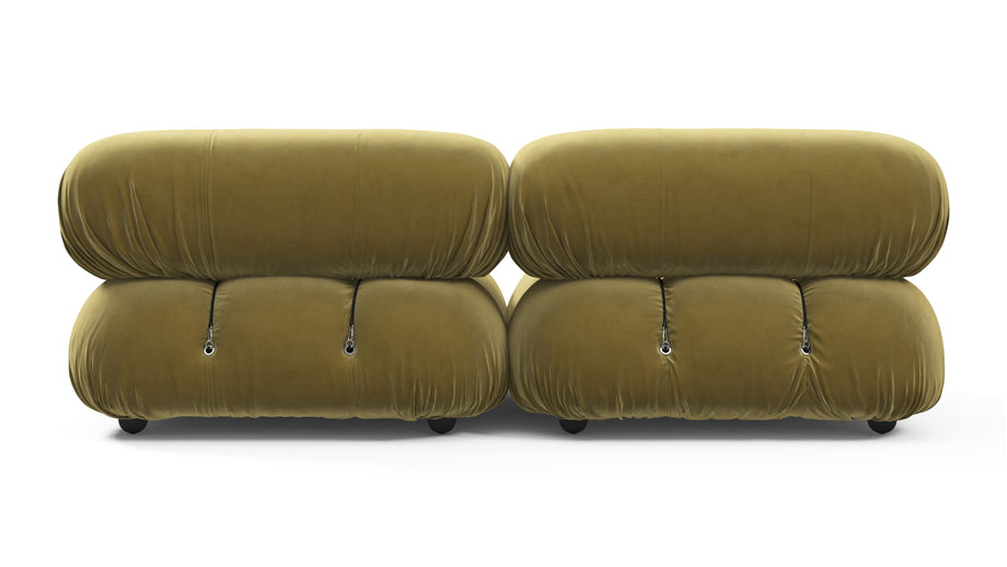Bellini SoffaOlive Gold Velvet