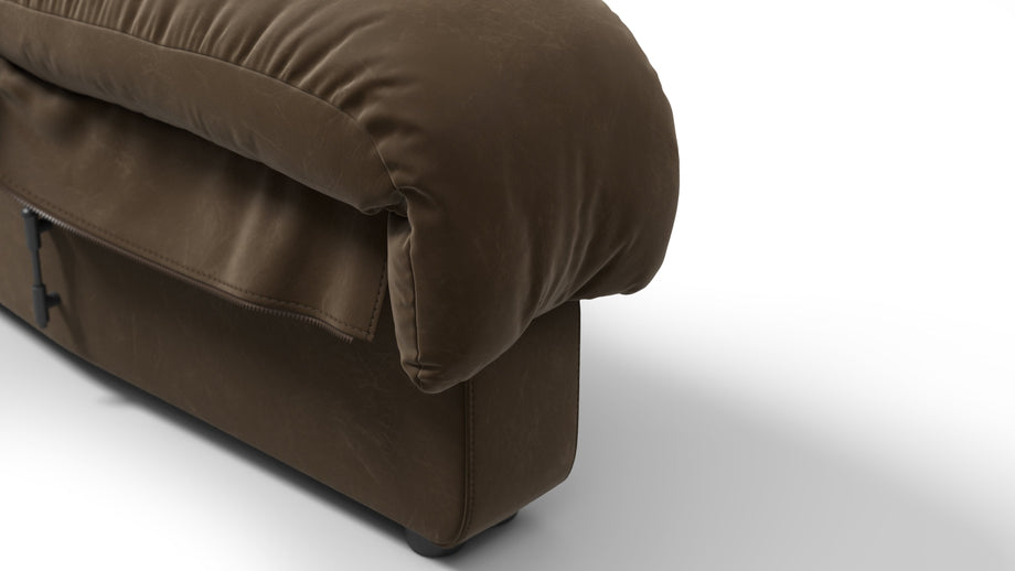 DS 600Distressed Brown Vegan Leather