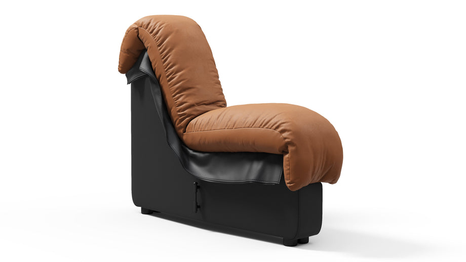 DS 600Vintage Tan and Black Vegan Leather