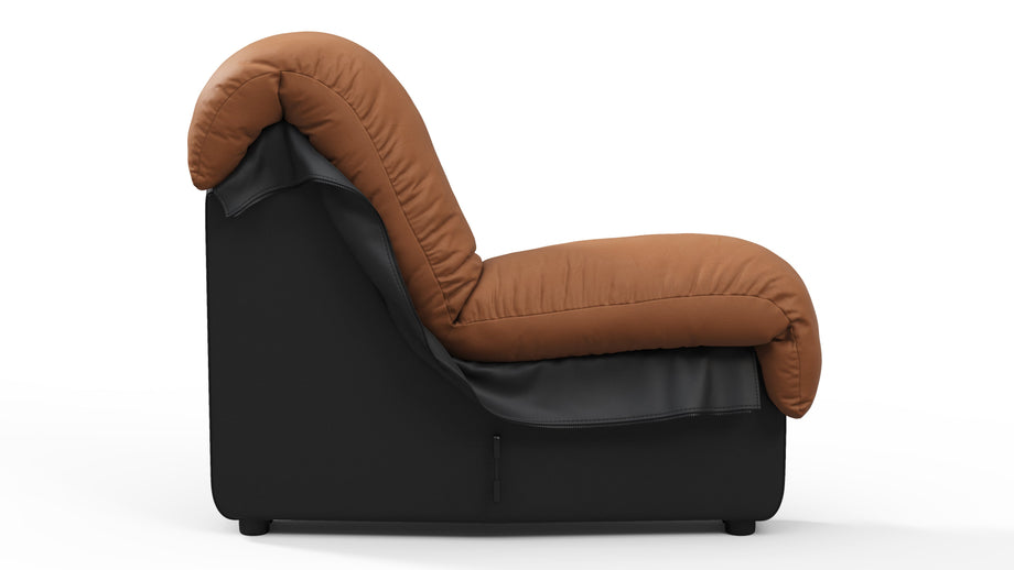 DS 600Vintage Tan and Black Vegan Leather