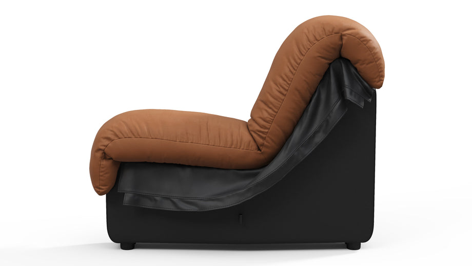 DS 600Vintage Tan and Black Vegan Leather