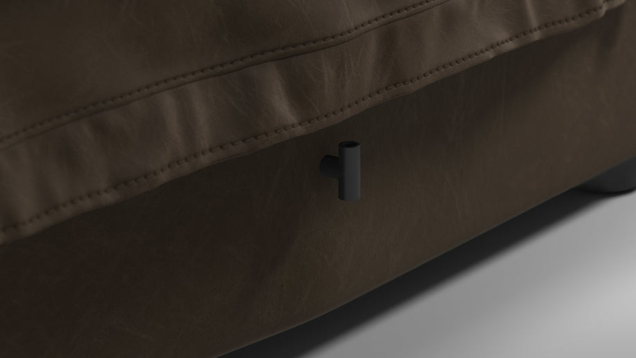 DS 600Distressed Brown Vegan Leather