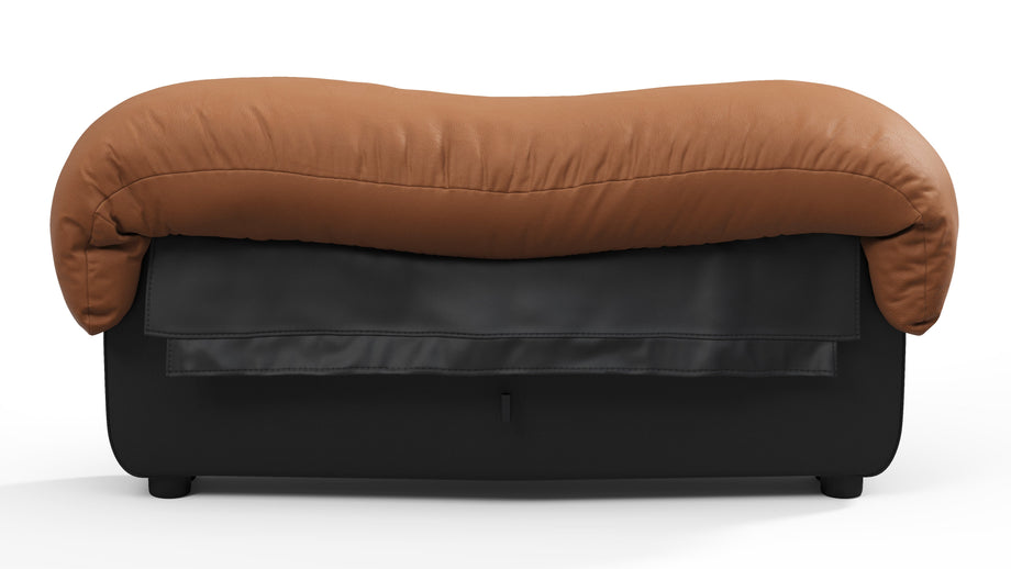 DS 600Vintage Tan and Black Vegan Leather
