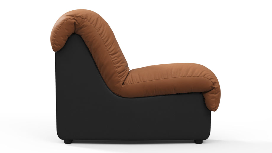 DS 600Vintage Tan and Black Vegan Leather