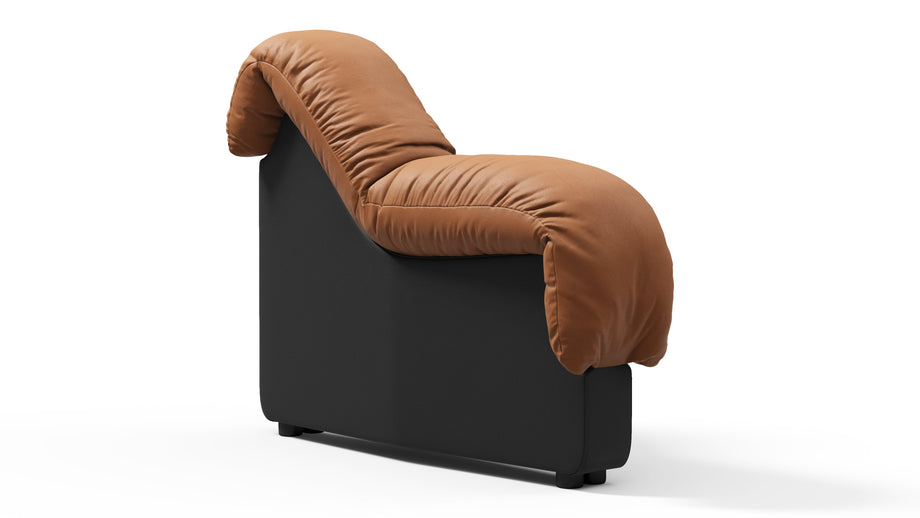 DS 600Vintage Tan and Black Vegan Leather