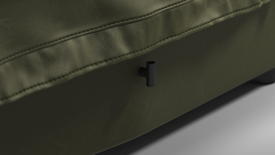 DS 600Deep Olive Vegan Leather
