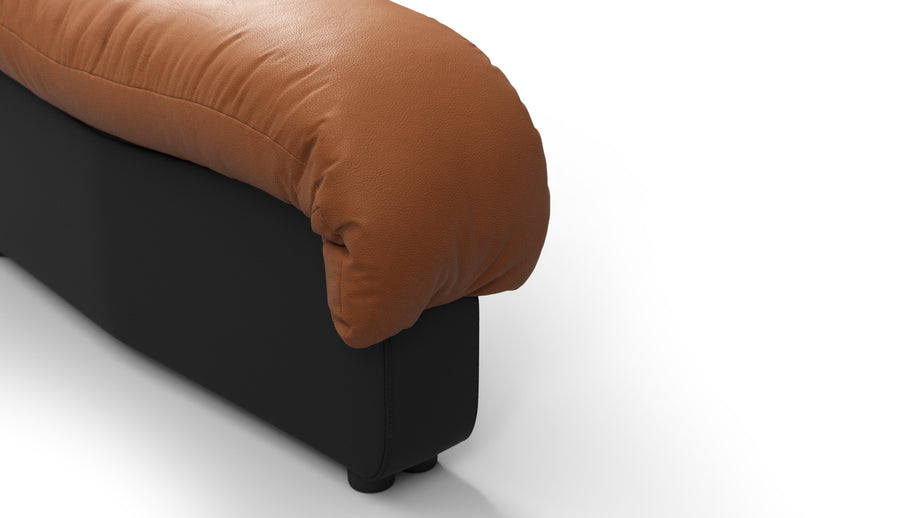 DS 600Vintage Tan and Black Vegan Leather