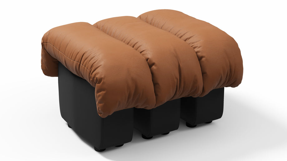 DS 600Vintage Tan and Black Vegan Leather