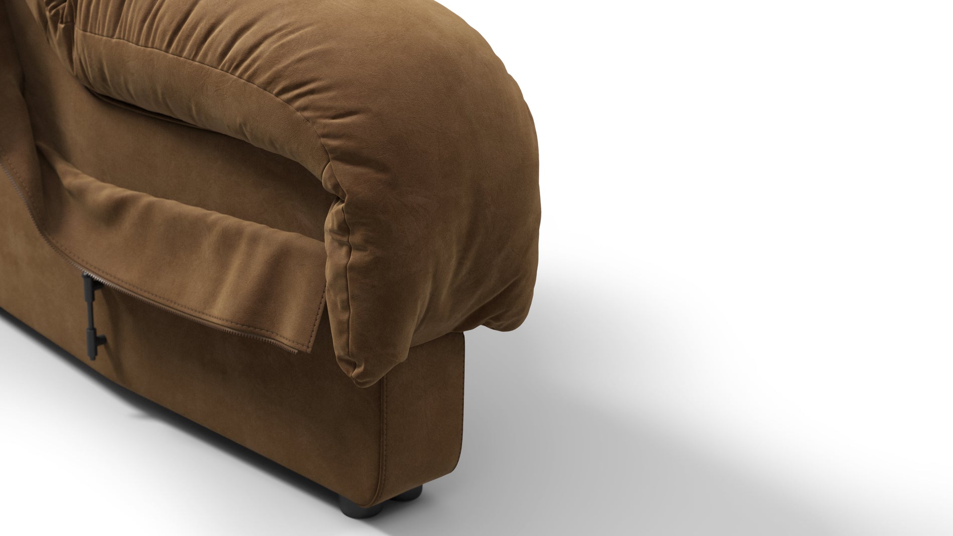 DS 600Braunes veganes Wildleder