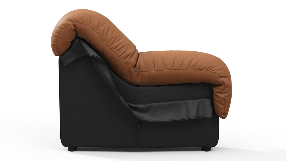 DS 600Vintage Tan and Black Vegan Leather