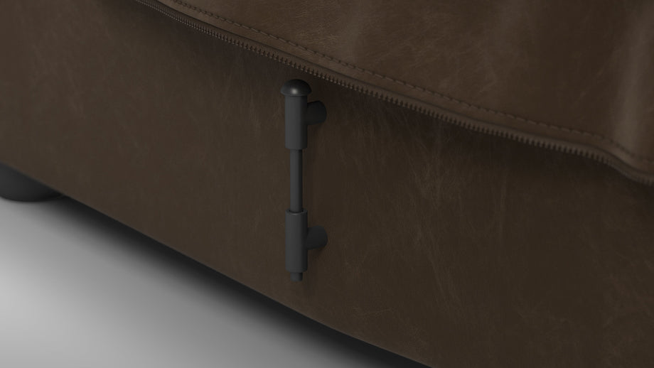 DS 600Distressed Brown Vegan Leather