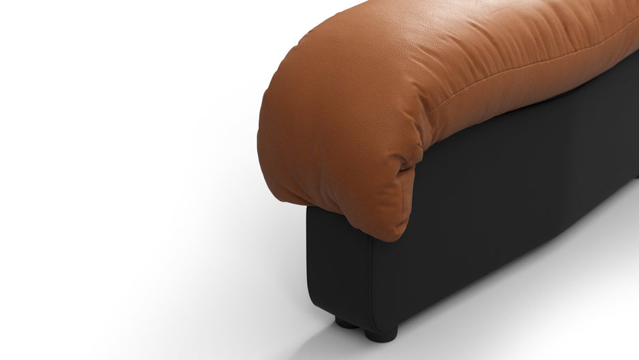 DS 600Vintage Tan and Black Vegan Leather
