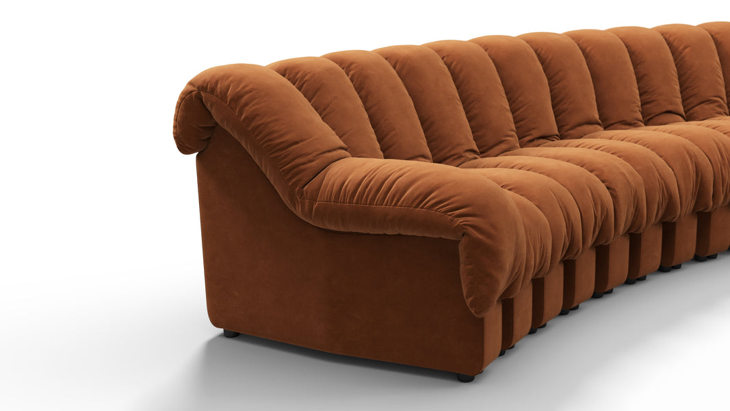 DS 600Burnt Orange Vegan Suede