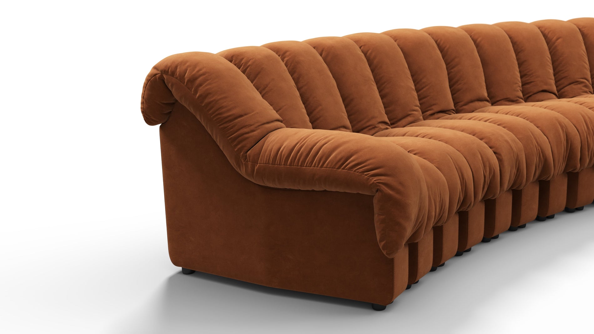 DS 600Burnt Orange Vegan Suede