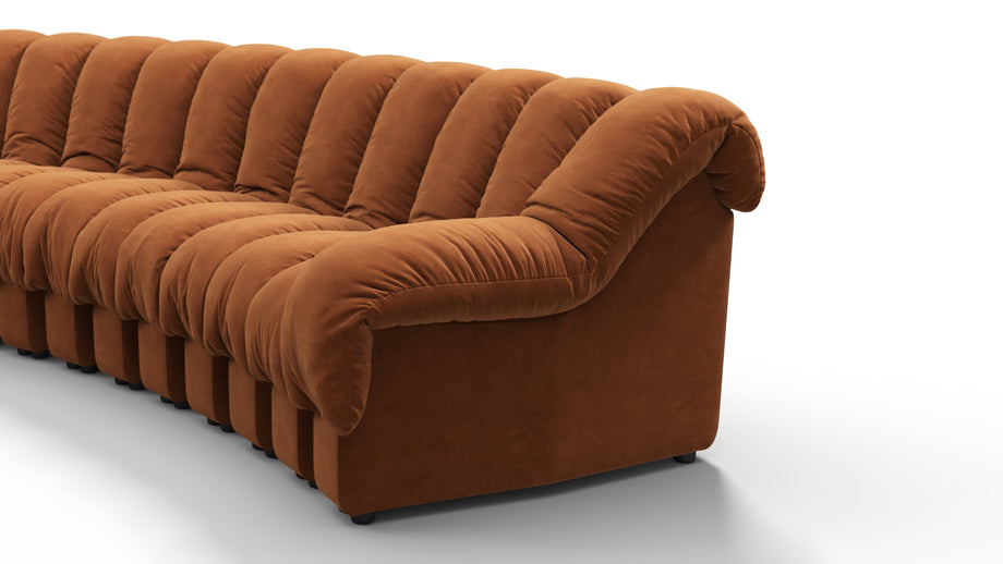 DS 600Burnt Orange Vegan Suede