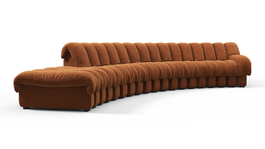 DS 600Burnt Orange Vegan Suede