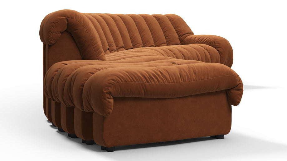 DS 600Burnt Orange Vegan Suede