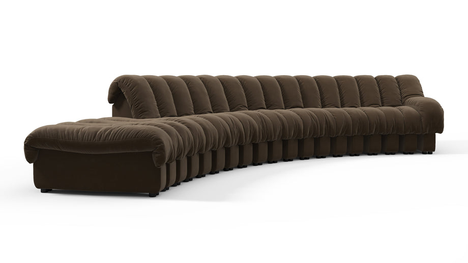 DS 600Distressed Brown Vegan Leather