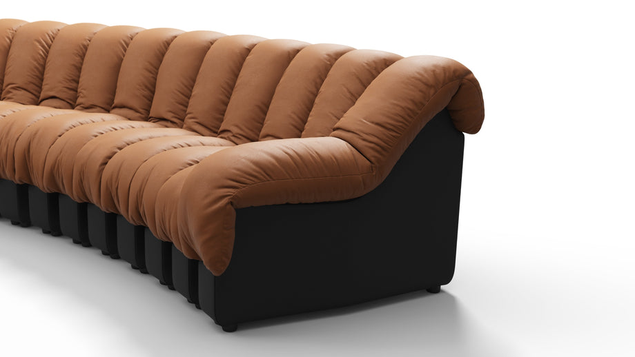 DS 600Vintage Tan and Black Vegan Leather