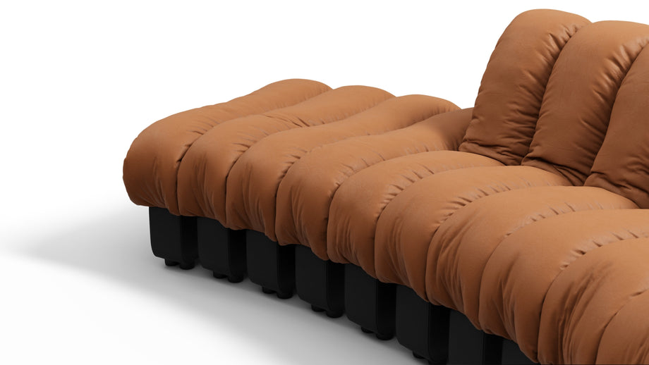 DS 600Vintage Tan and Black Vegan Leather