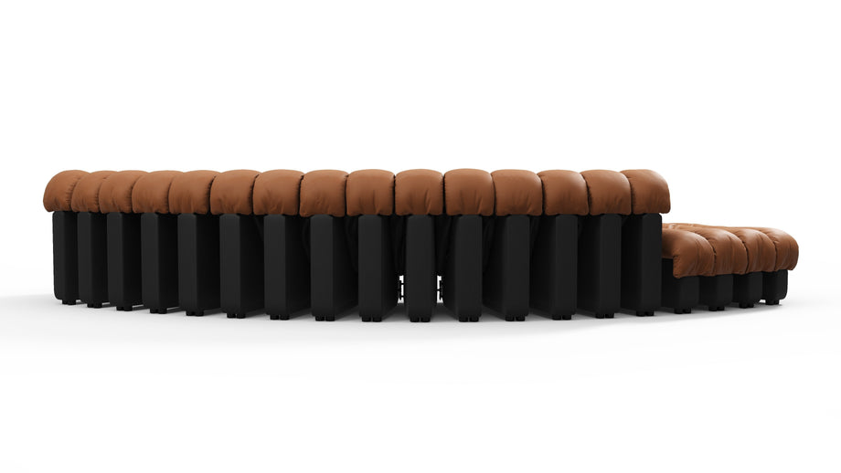 DS 600Vintage Tan and Black Vegan Leather
