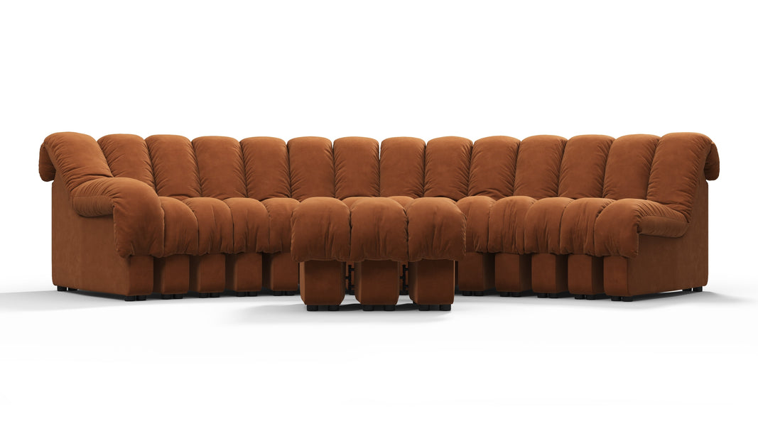 DS 600Burnt Orange Vegan Suede