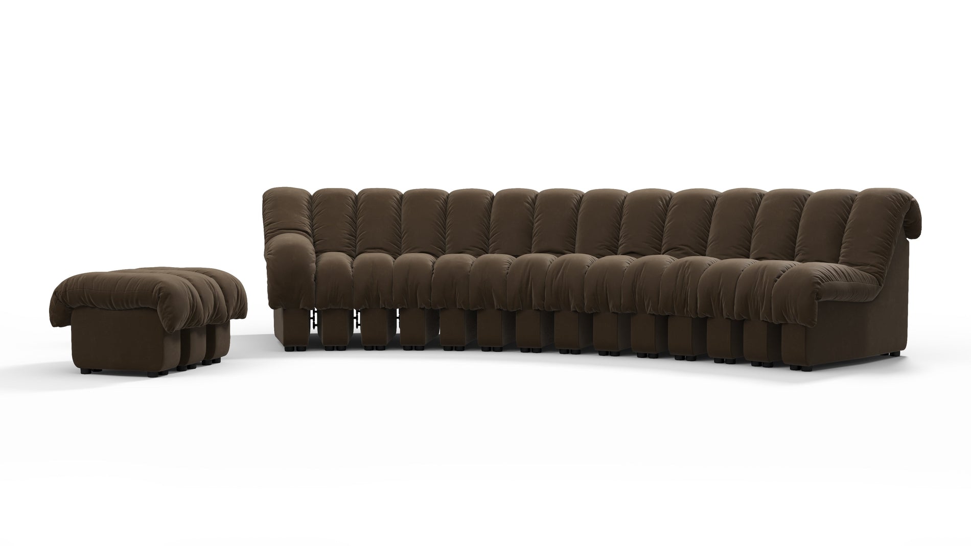 DS 600Delannes braunes veganes Leder