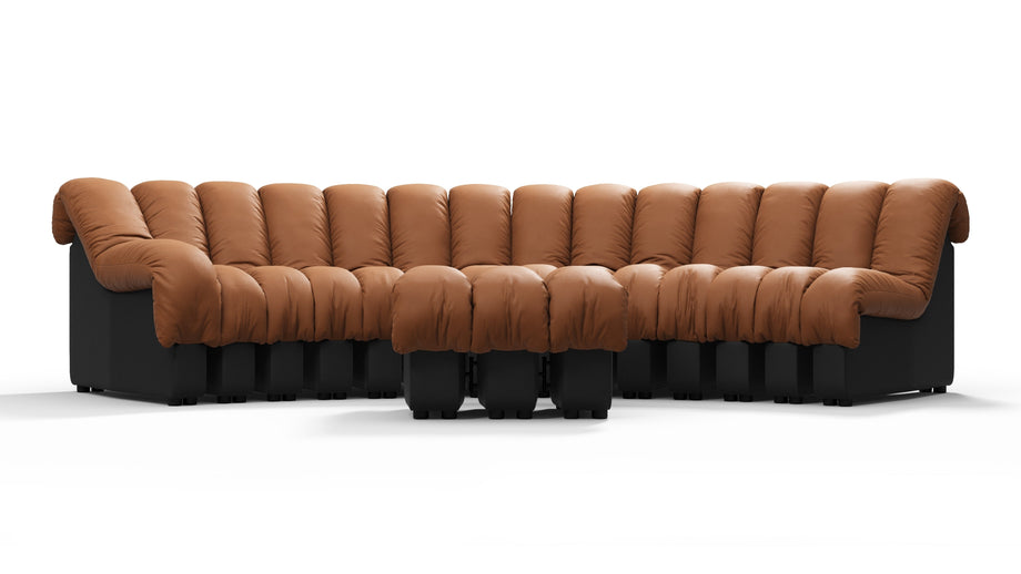 DS 600Vintage Tan and Black Vegan Leather
